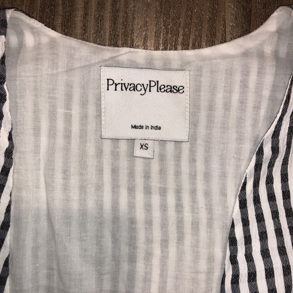 Castana Mini Dress in Grey Stripe - Picture 3 of 4